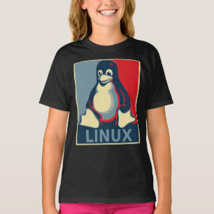 Camiseta T-Shirt Clássico de poster da tux pinguin Linux