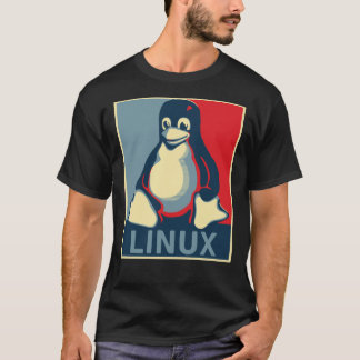 Camiseta T-Shirt Clássico de poster da tux pinguin Linux