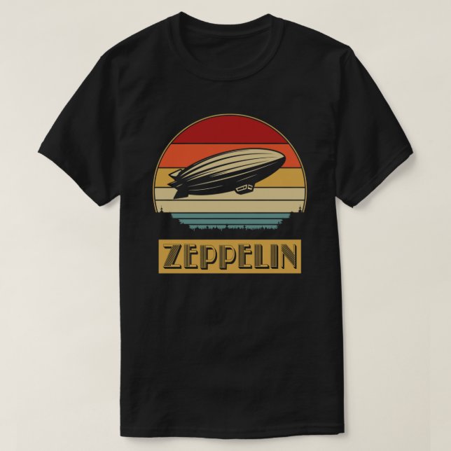 Camiseta T-Shirt Clássico de Zepelin Led (Frente do Design)
