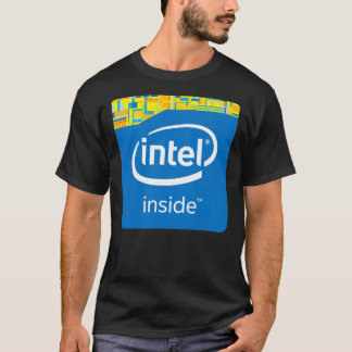 Camiseta T-Shirt Clássico Dentro da Intel