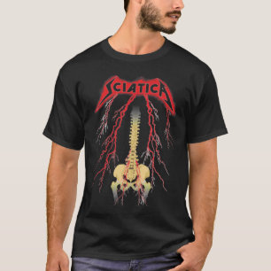 Camiseta T-Shirt Clássico do Duro Rock Sciatica
