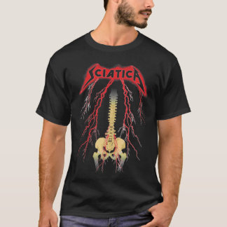 Camiseta T-Shirt Clássico do Duro Rock Sciatica