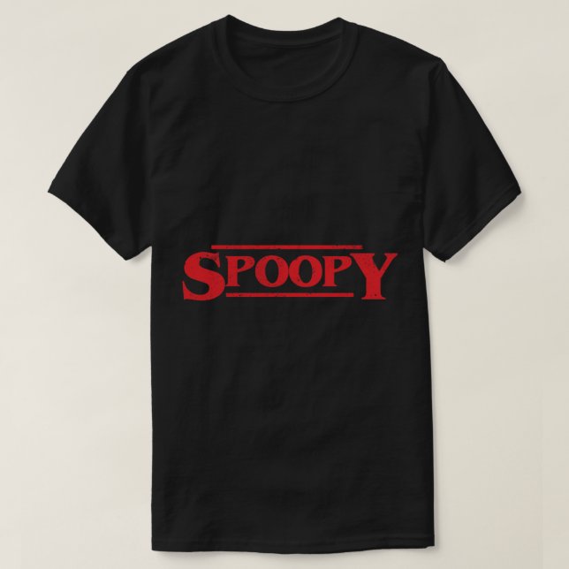 Camiseta T-Shirt Clássico do Halloween SPOOPY (Frente do Design)