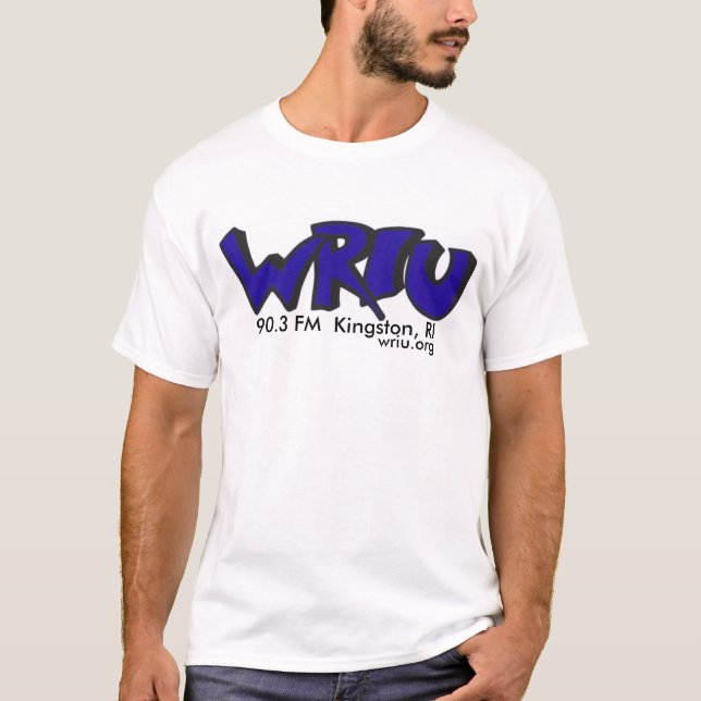 Camiseta T-shirt clássico do logotipo de WRIU (Frente)