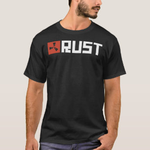 Camiseta T-Shirt Clássico do Logotipo do Jogo de Ferrugem