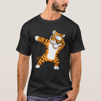 Camiseta T-Shirt Clássico do Mascote de Futebol de Dabbing