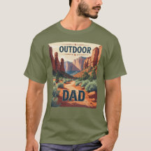 T-Shirt Clássico do Outdoor Pai Trail Edition