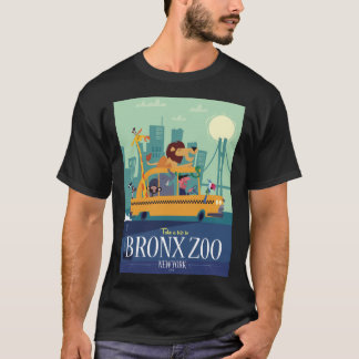 Camiseta T-Shirt Clássico do poster de Zoológico Bronx