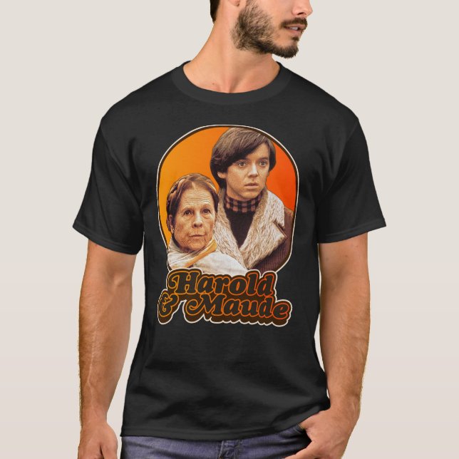 Camiseta T-Shirt Clássico do Retro Harold e Maude (Frente)