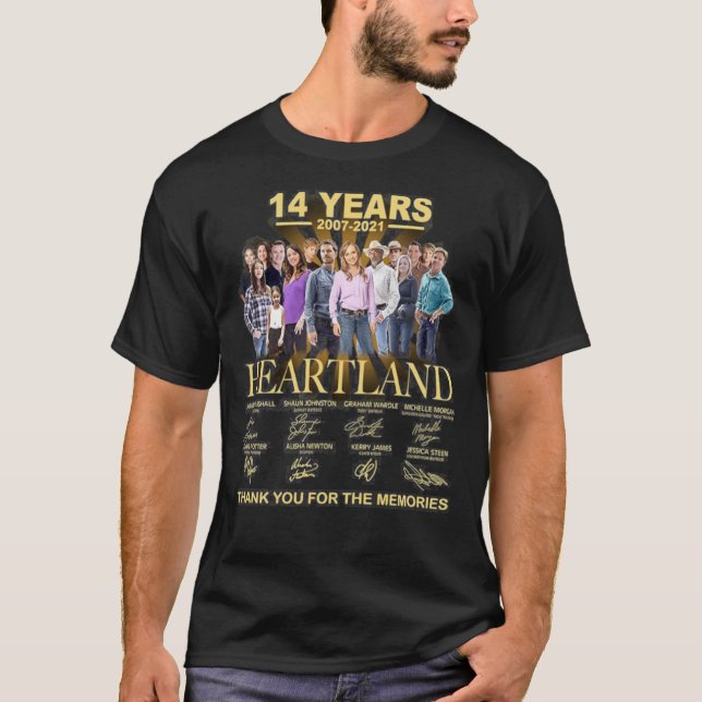 Camiseta T-Shirt Clássico Heartland com 14 anos (Frente)