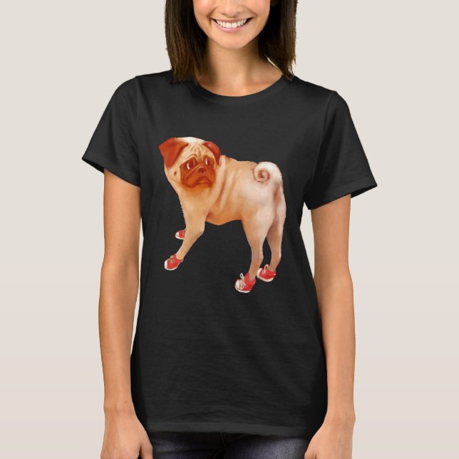 Camiseta T-Shirt Clássico Pug Sneaker 838 (Frente)