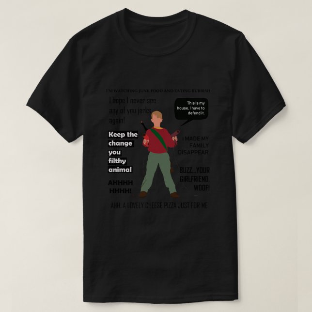Camiseta T-Shirt Clássico SOZINHO DOMÉSTICO.png (Frente do Design)