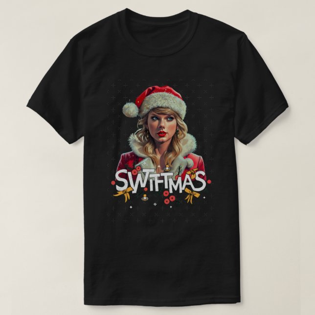 Camiseta T-Shirt Clássico Swiftmas (Frente do Design)