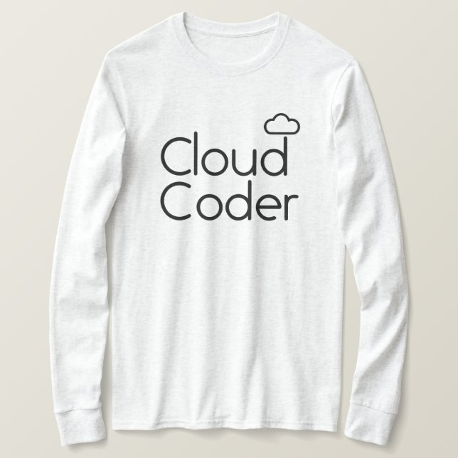 Camiseta T-Shirt Coder Cloud (Frente do Design)