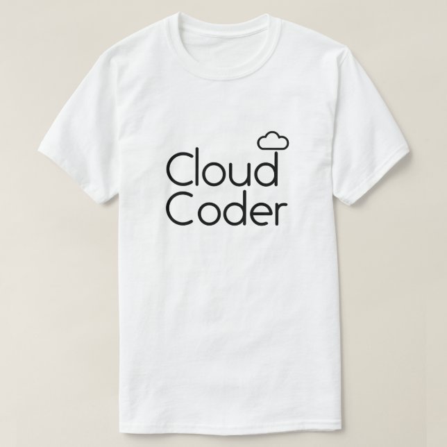 Camiseta T-Shirt Coder Cloud (Frente do Design)