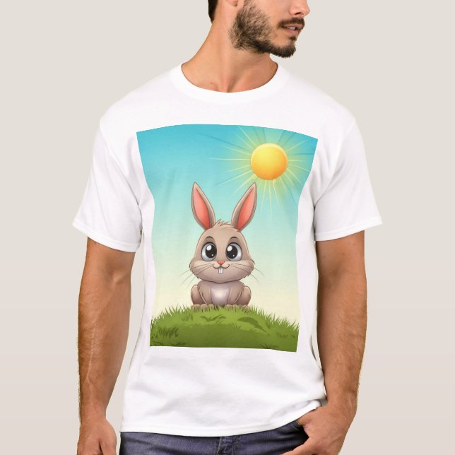 Camiseta T-Shirt Coelhinho De Cartoon Bonny (Frente)