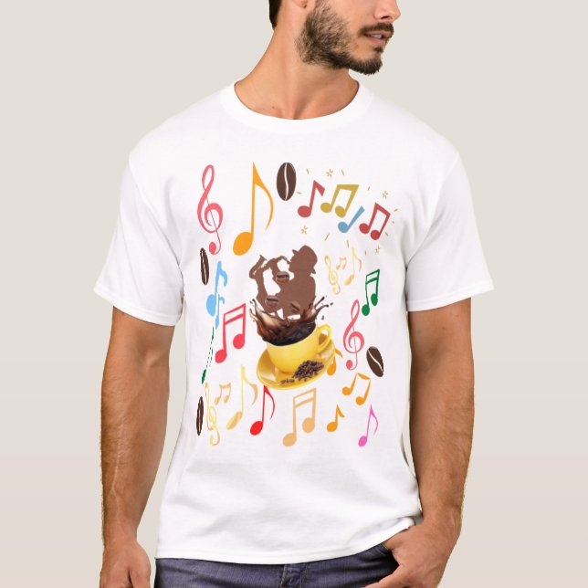 CAMISETA T-SHIRT COFFEE GIVES ME ARTIST POWERS (Frente)