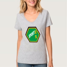 T-shirt col V femme AFRICA SPORT 25