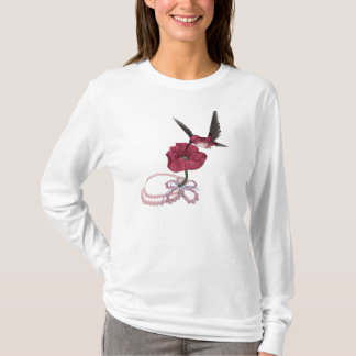 Camiseta T-shirt colibri rosa