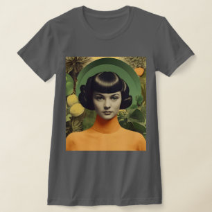 Camiseta T-Shirt Collage Botânica Vintage