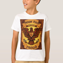 Camiseta t-shirt colorida American Eagle com patri