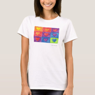 Camiseta T-Shirt Colorida Hearts