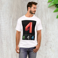 T-Shirt Colorida Número Quatro Mens