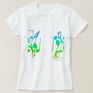 Camiseta T-Shirt Colorida Sheet Music
