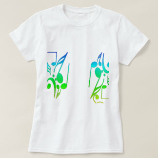 Camiseta T-Shirt Colorida Sheet Music