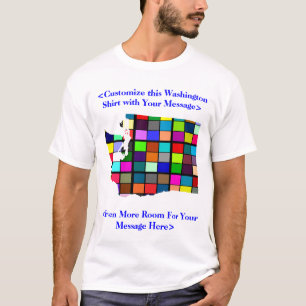 Camiseta T-shirt colorido customizável da eleição de