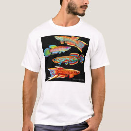 Camiseta T-shirt colorido do Killifish