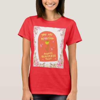 Camiseta T-Shirt com Afirmação Brilhante