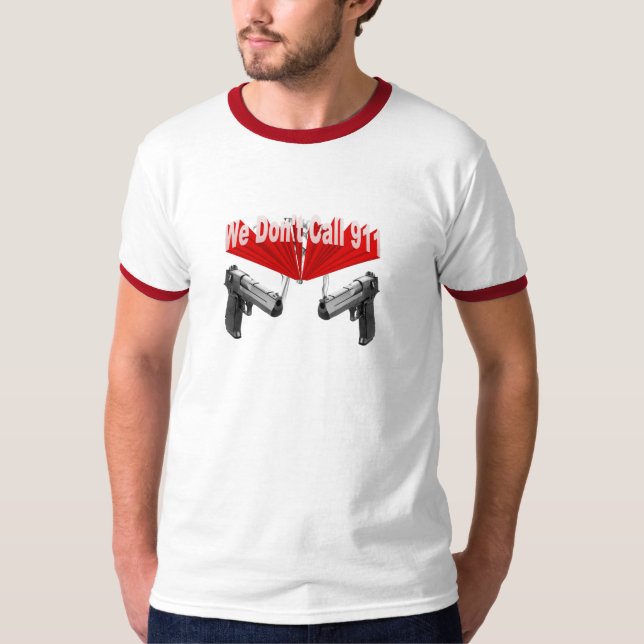 Camiseta T-shirt com armas (Frente)