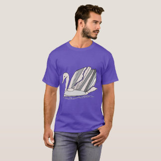 Camiseta T-Shirt com Art Deco Swan