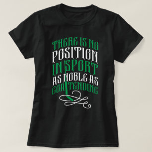 Camiseta T-Shirt com citação de Almejador de Hóquei em Gelo