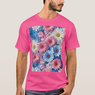 Camiseta t-shirt com coleção de design de flores