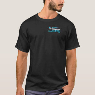 Camiseta T-Shirt com Cores Escuras de Lavagem de Pressão