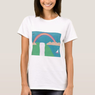 Camiseta T-Shirt com Design de arco-íris