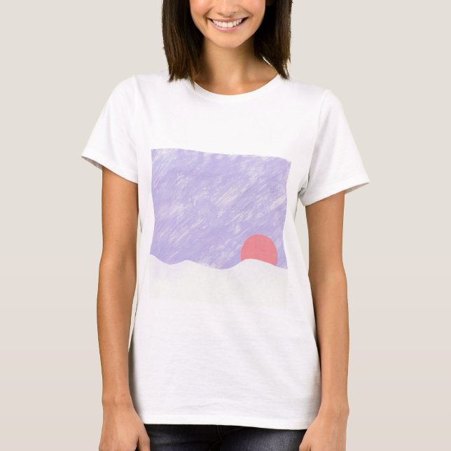 Camiseta T-shirt com Design sunset (Frente)