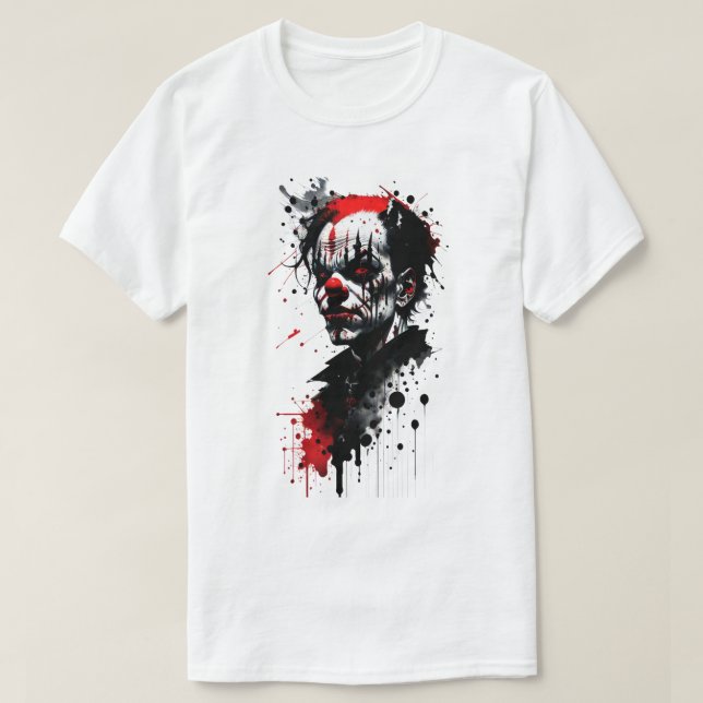 Camiseta T-Shirt com Dissipador de Tinta Assustadora (Frente do Design)