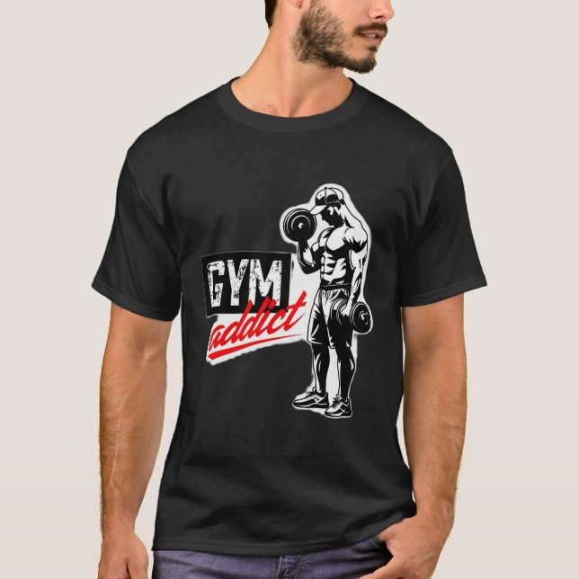 Camiseta T-Shirt com Efeito de Silhueta Viciado em Giro Neg (Frente)