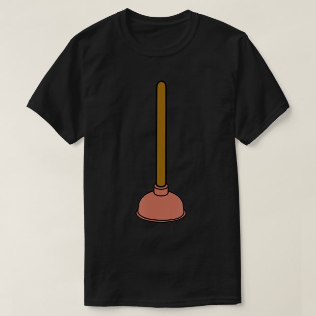 Camiseta T-Shirt com êmbolo de Banheiro (Frente do Design)