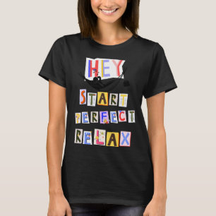 Camiseta T-Shirt com escrevendo colorido