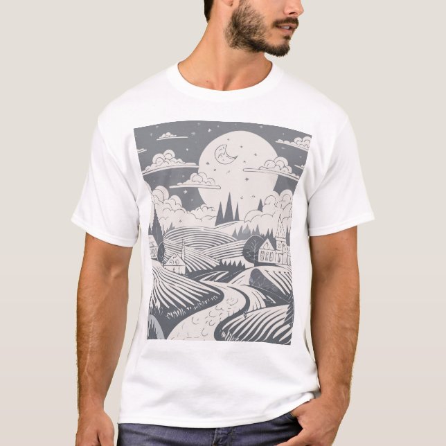 Camiseta T-Shirt com expressão artística (Frente)