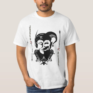Camiseta T-Shirt Com Face De Cartão De Joker