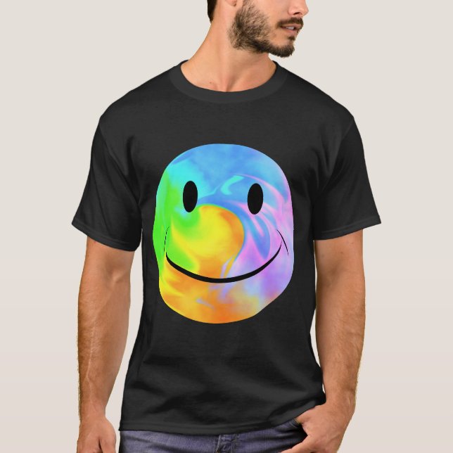 Camiseta T-Shirt Com Face Marble Arco-Íris (Frente)