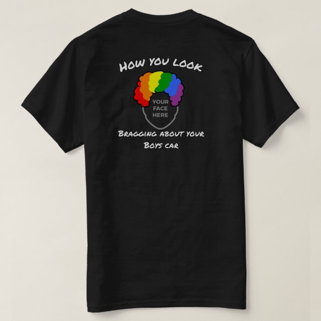 Camiseta T-Shirt Com Face Palhaçada (Verso do Design)