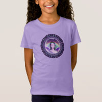 T-Shirt com fada de chuva roxa