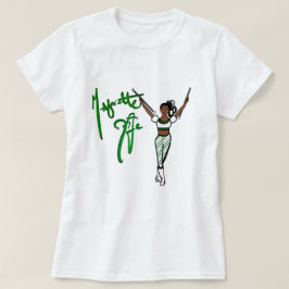 Camiseta T-Shirt com faixa verde
