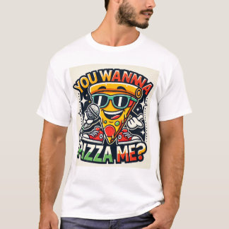 Camiseta T-Shirt com fatia de pizza
